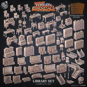 Library Set (Pre-Supported) - Terrain