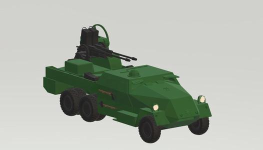  Praga PLDvK 53/59  Self-propelled anti-aircraft weapon