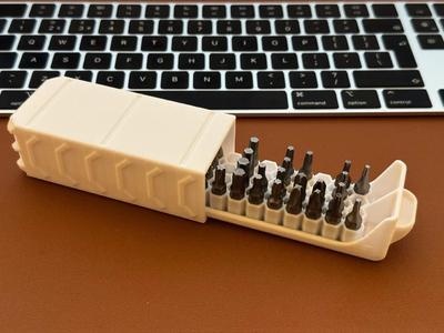 Strong Stackable Hex Bits Organiser for 1/4” hex bits   