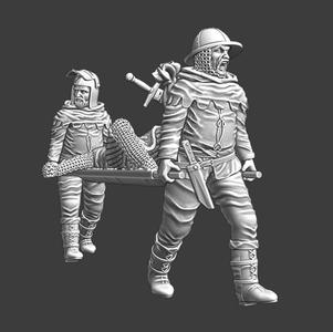 Medieval evacuation of the wounded