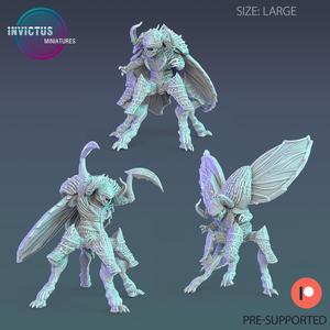 Mutant Wasteland Insectoid Set / Space Insect Warrior / Winged Cyberpunk Soldier / Alien Jungle Army / Cosmic Beast Fighter / Trooper Attack / Sci-Fi Encounter