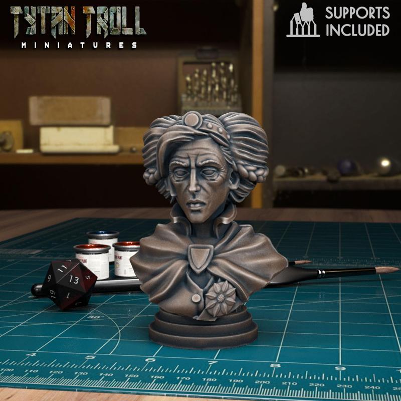 Curse of Strahd - Lady Watcher Bust [Pre-Supported]