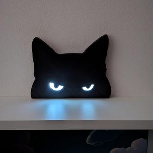 Angry Cat with glowing eyes