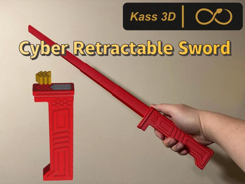 Cyberpunk retractable short knife