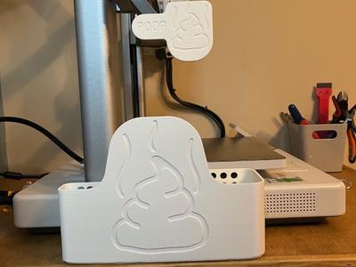 Bambu A1 printer poop bucket slim compact emoji 