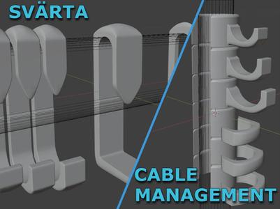 PTFE cable clips for SVÄRTA