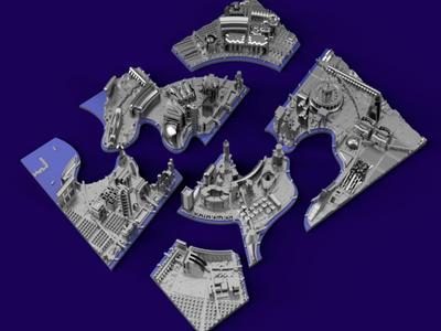 Futuristic City Diorama- Custom Plan + Buildings