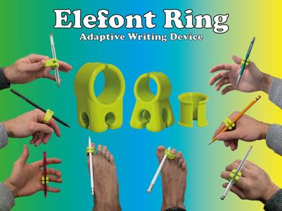Elefont ring  - Adaptive Writing Device