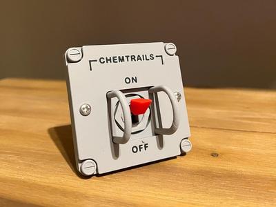 Chemtrails On! (Fun Toggle Switch Desk Toy)
