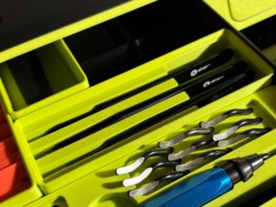 Gridfinity Drawer for iFixit tweezers AMS Riser V2
