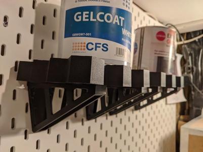 Citadel Tool Rack Shelf Bracket - Skadis Pegboard