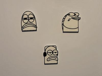 Spongebob Fridge Magnets | Side Character Meme