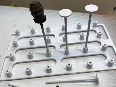 Painting Sticks and Rack for Miniatures