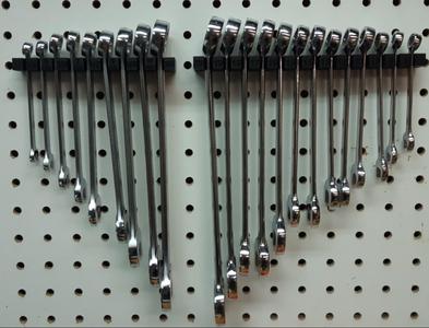 Wrench holder for PegBoard (Metric & Imperial)