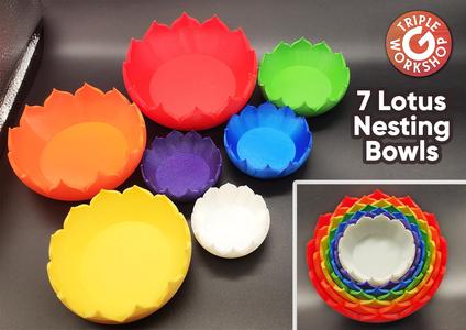 Lotus Nesting Bowls x 7