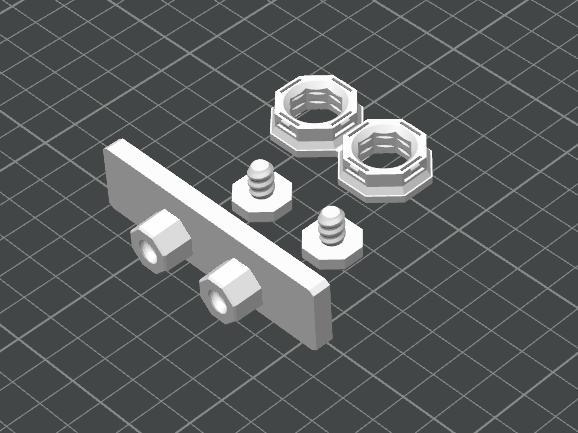 Multiboard Command Strip Mounts for Offset Snap