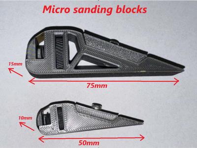 Micro sanding blocks with tightening