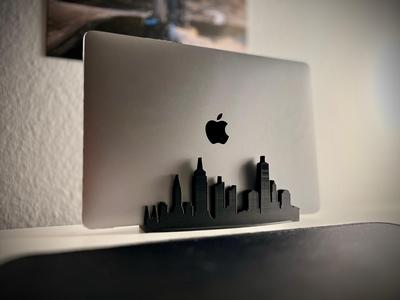 New York Skyline Laptop Stand