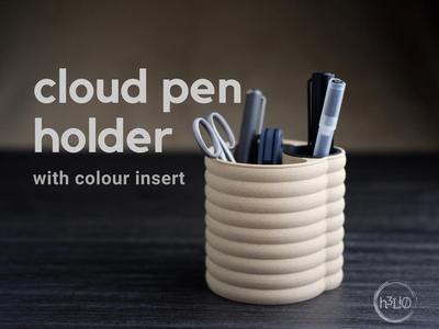 cloud pen holder