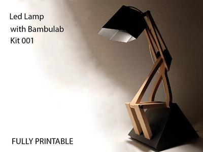 articulated desk lamp  kit 001 (fully printable)