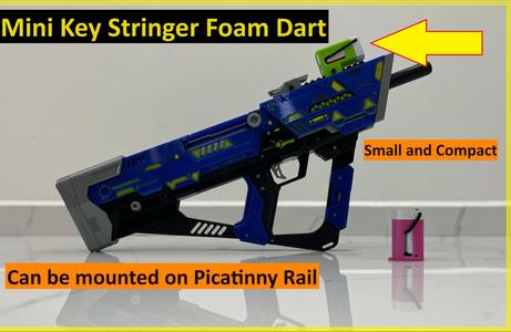Mini Key Nerf Stringer Foam Dart Blaster