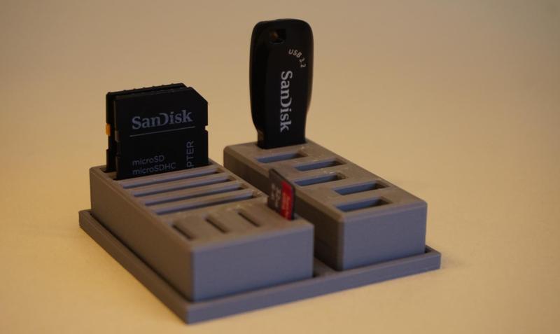 SD Card and USB Stick Holder