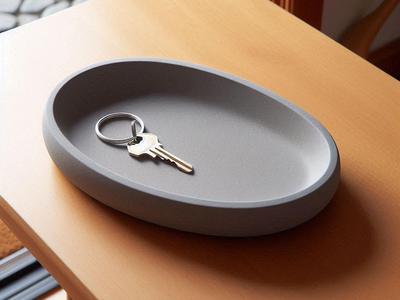 Modern Key & Coin Tray "Drop"