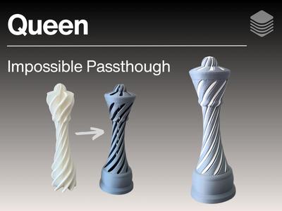 Queen Chess Piece Impossible Passthrough