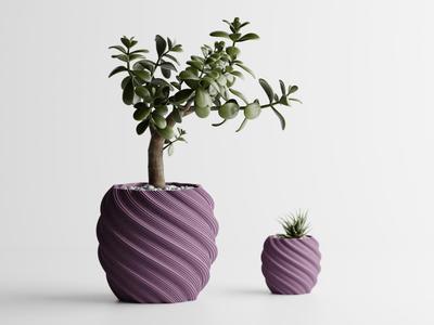 Plant Pot Ribs divided