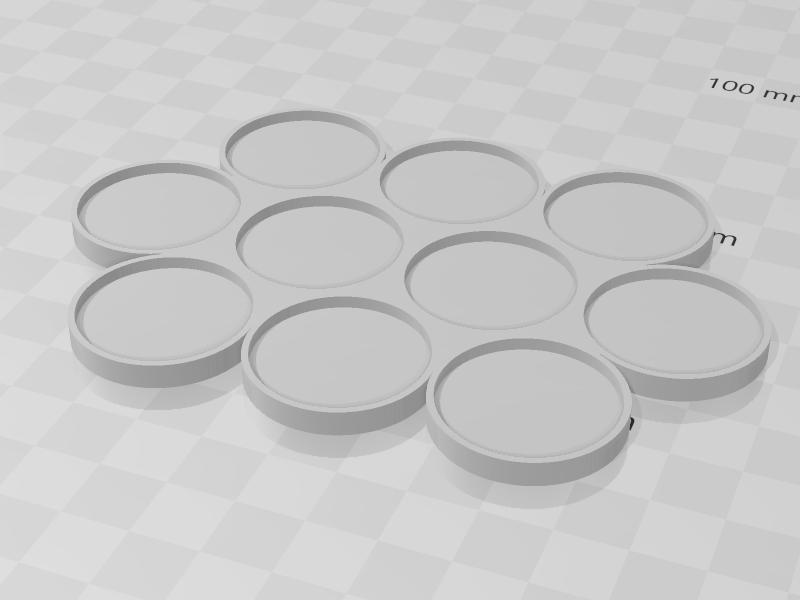 Movement Trays for 25mm Bases for Wargaming 1x5 and 1x10