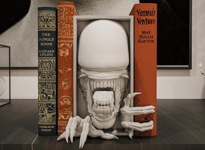 Xenomorph Book nook and Wall Mount