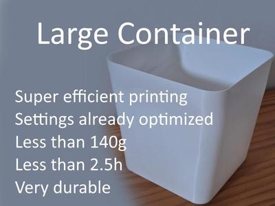 Super efficient and versatile Box/Bin/Container