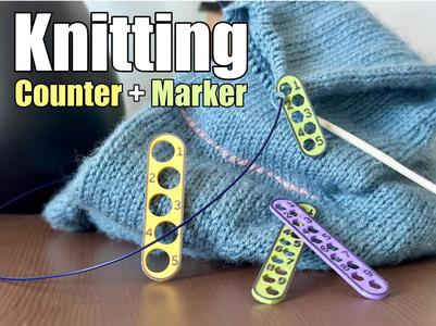 Knitting Counter + Marker - Customizable