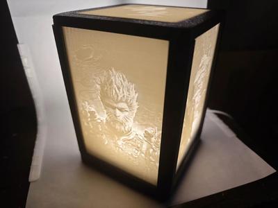 Black Myth: Wukong Embossed Light Box (lamp 001)
