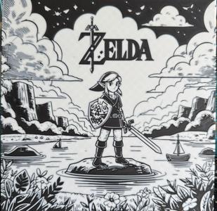 Wall art (canvas) link (Zelda)