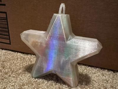 Clear Star Ornament