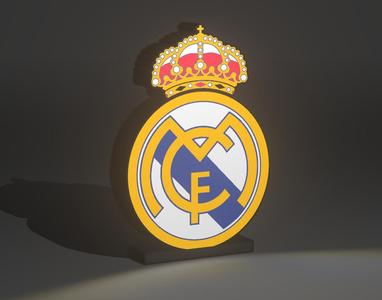 REAL MADRID ILLUMINATED SIGN