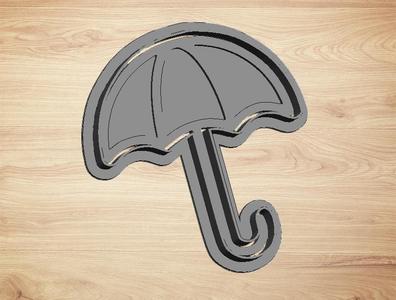 cookie cutter umbrella - cutter and stamp