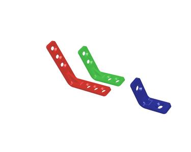 3er-Set 90° Winkel mit Versteifungsrippe <<>> Set of 3 90° angles with stiffening rib