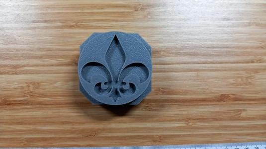 Leather Stamp - Fleur De Lis - 65mm Diameter