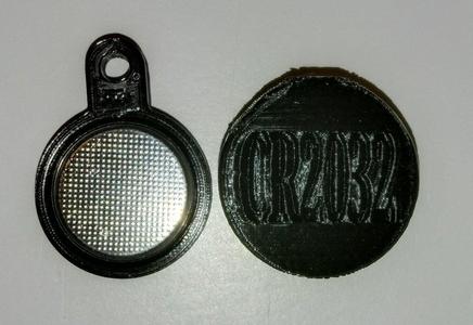 Backup CR2032 Battery Keychain