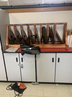 Marching Band Cymbal Rack