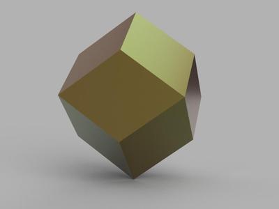 Low Poly Spheres: Rhombic Dodecahedron