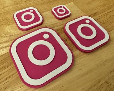 Instagram Logo - Fridge Magnet (Hot-Swap, Multi-Color) | Decoration For Whiteboard, Refrigerator, Locker, Cabinet | Home & Kitchen Essential, Classroom Office Supplies |