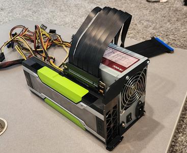Simple External GPU PSU Bracket (Nvidia Tesla P40 or other GPU)