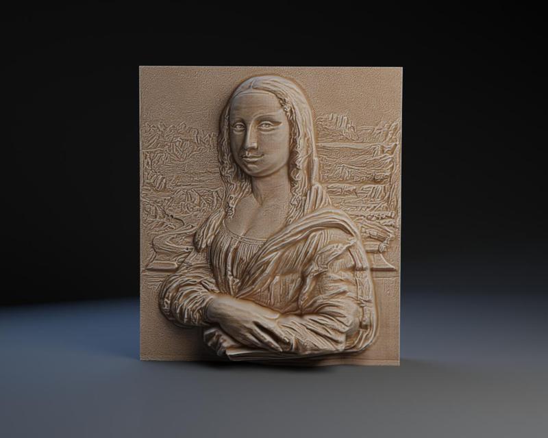 3d Mona Lisa Plaque