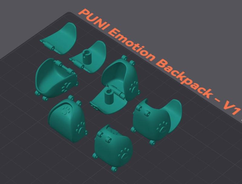 1:12 1/12 scale PUNI Emotion Backpack - for MegamiDevice BusterDoll line action figures