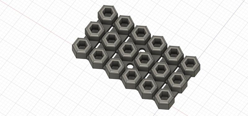 Toolgrid hex bit holder