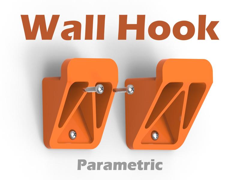 Strongest Wall Hook Collection - 6 variations ( Parametric )