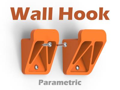 Strongest Wall Hook Collection - 6 variations ( Parametric )